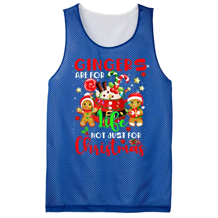 Gingers Are For Life Not Just Funny For Xmas Gingerbreads Gift Mesh Reversible Basketball Jersey Tank