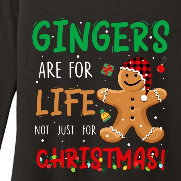 Gingers Are For Life Not Just Christmas Gingers Santa Hat Gift Womens CVC Long Sleeve Shirt