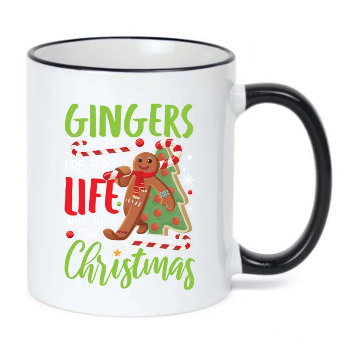 Gingers Are For Life Not Just For Christmas Funny Baker Gift Black Color Changing Mug