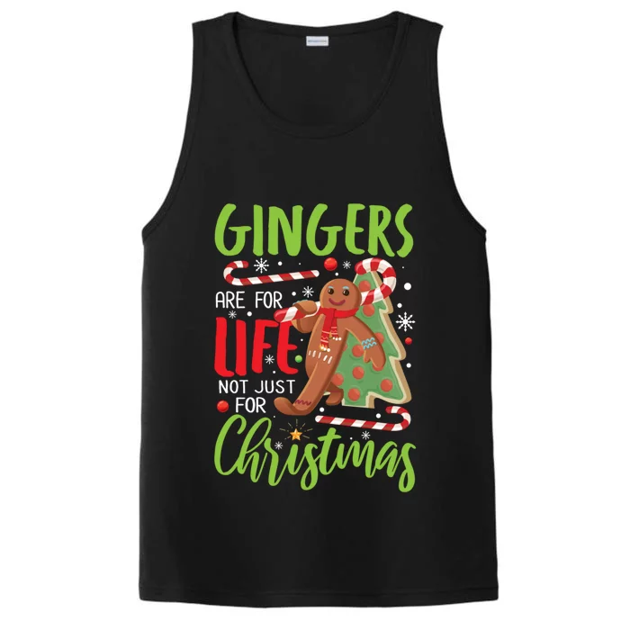 Gingers Are For Life Not Just For Christmas Funny Baker Gift Performance Tank