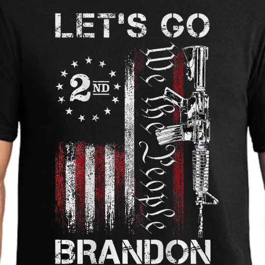 Gun American Flag Patriots Lets Go Brandon Pajama Set