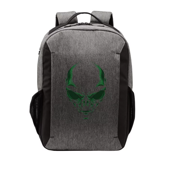 Green Alien Face Halloween Costume Funny Vector Backpack