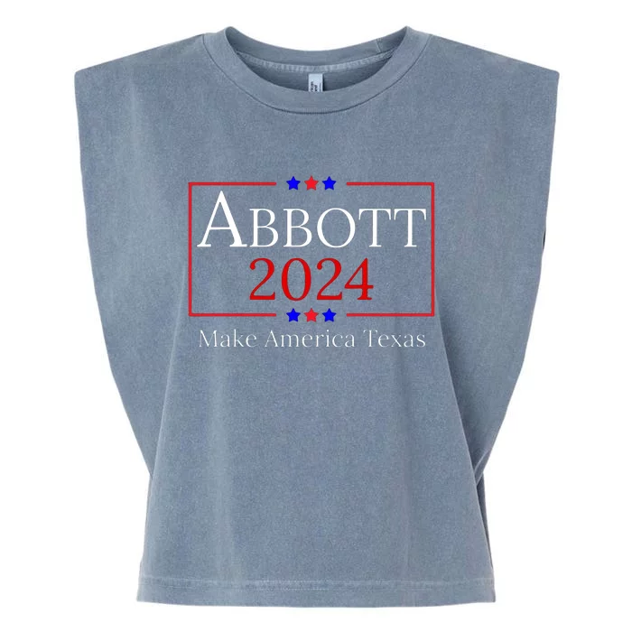 Greg Abbott For President Political Garment-Dyed Women's Muscle Tee