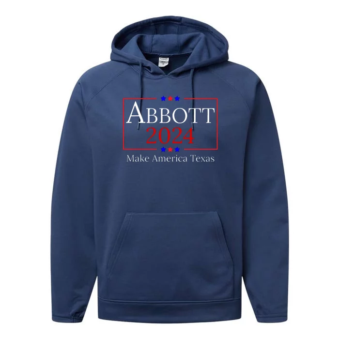 Greg Abbott For President Political Performance Fleece Hoodie