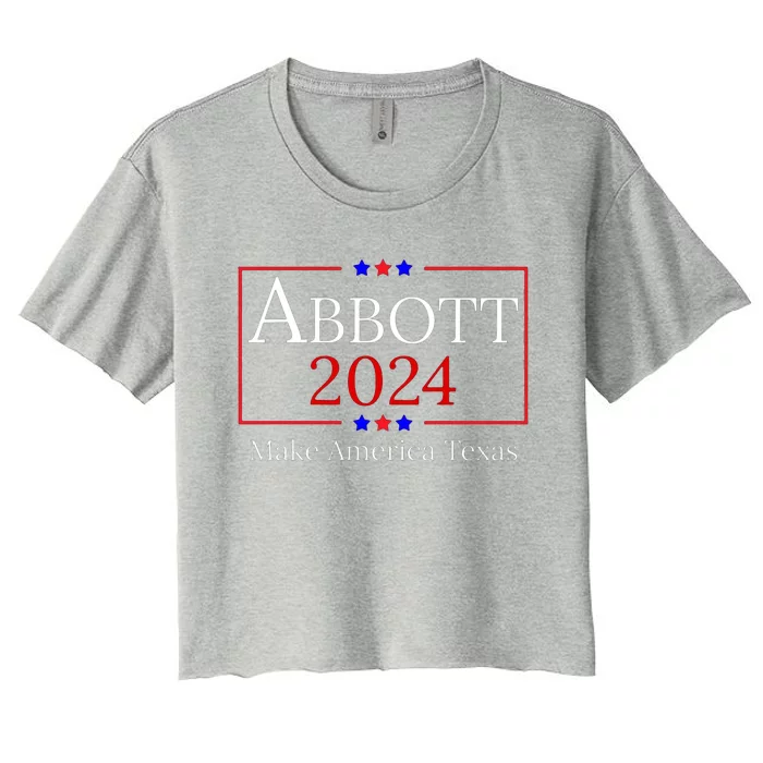 Greg Abbott For President Political Women's Crop Top Tee