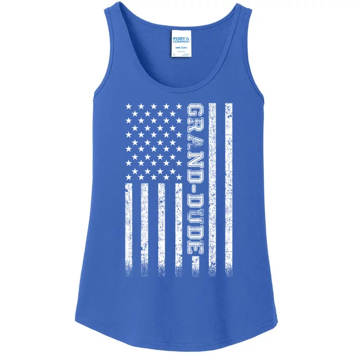 Granddude American Flag Great Gift Ladies Essential Tank