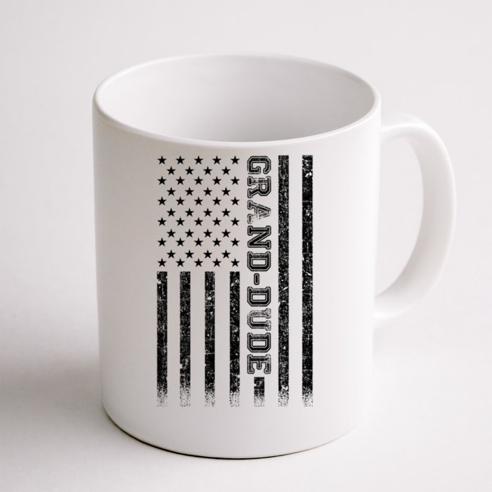 Granddude American Flag Great Gift Front & Back Coffee Mug