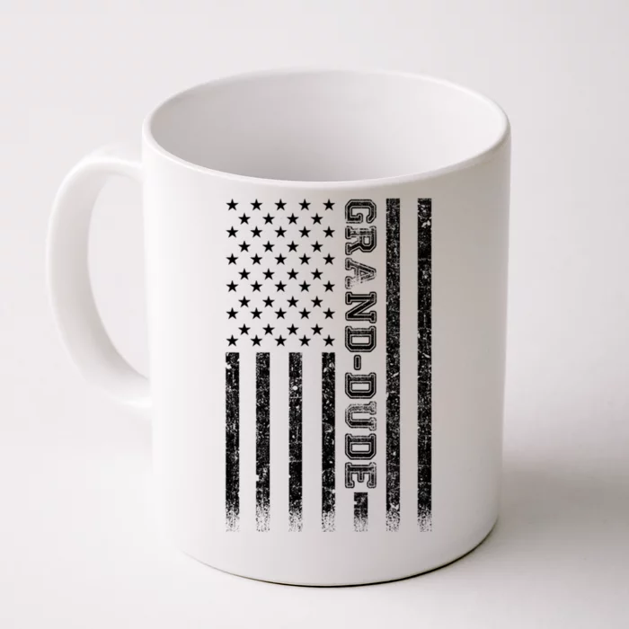 Granddude American Flag Great Gift Front & Back Coffee Mug