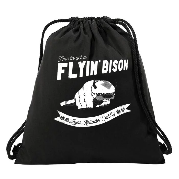 Get A Flyin’ Bison Drawstring Bag