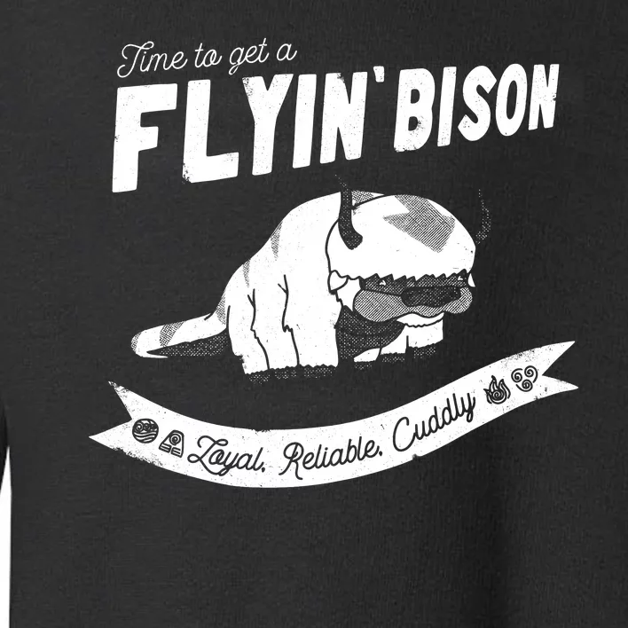 Get A Flyin’ Bison Toddler Sweatshirt