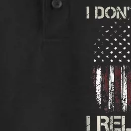 Gun American Flag I Don't Run I Reload I Dont Run Dry Zone Grid Performance Polo