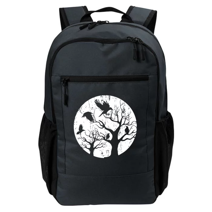 Gothic Animal Forest Bird Raven Creepy Night Moonlight Crow Daily Commute Backpack