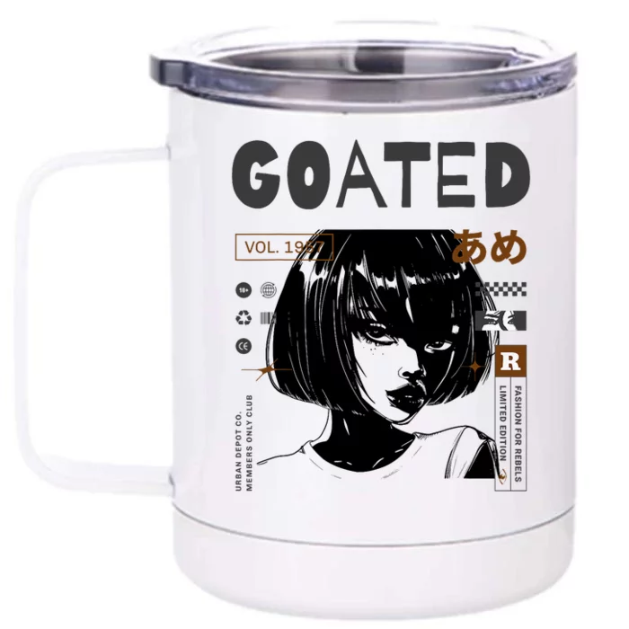 Goated Anime Femme Front & Back 12oz Stainless Steel Tumbler Cup