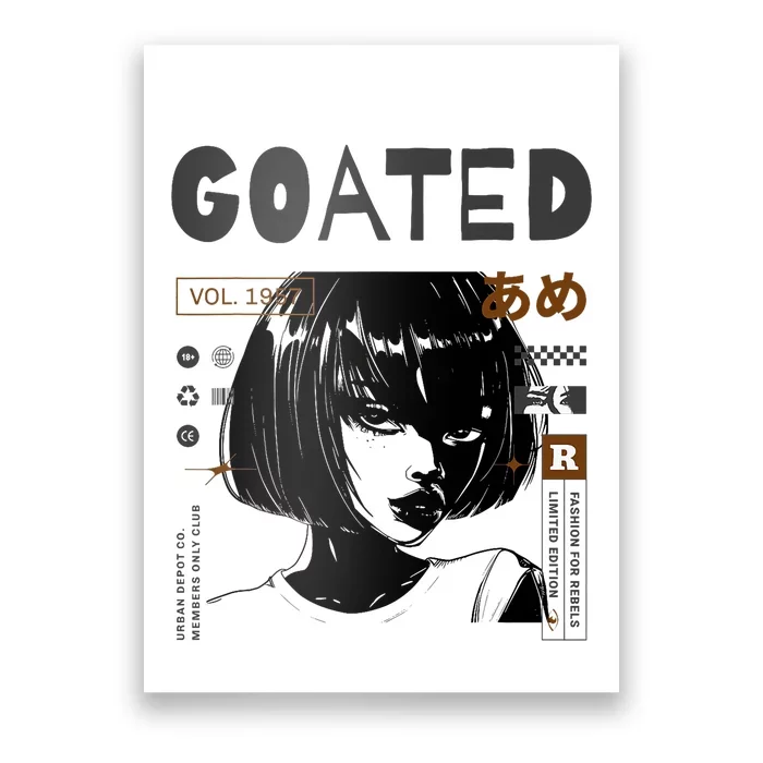 Goated Anime Femme Poster