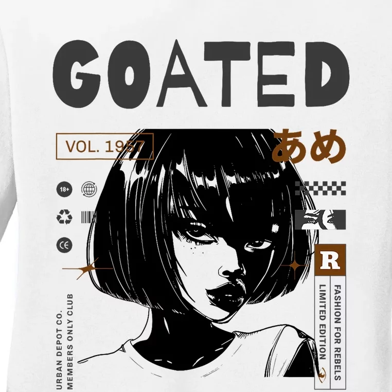 Goated Anime Femme Ladies Long Sleeve Shirt