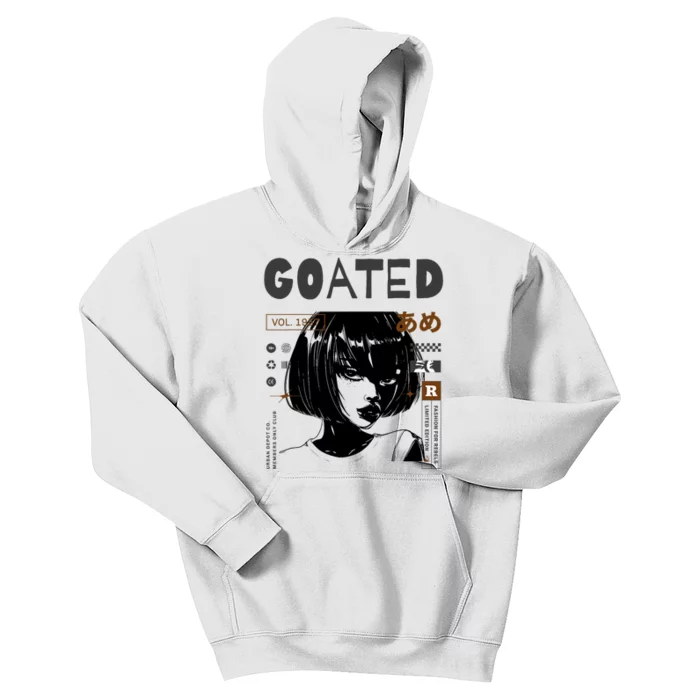 Goated Anime Femme Kids Hoodie