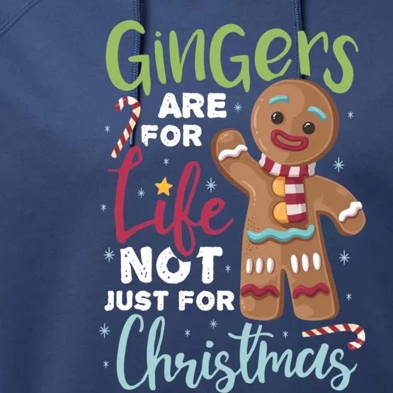 Gingers Are For Life Not Just For Christmas Performance Fleece Hoodie