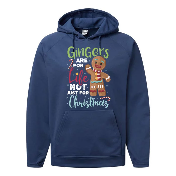 Gingers Are For Life Not Just For Christmas Performance Fleece Hoodie