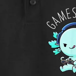 Gamesolotl Axolotl Fish Gamer Gaming Anime Lizard Video Game Dry Zone Grid Performance Polo