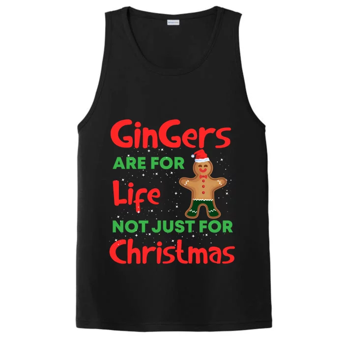 Gingers Are For Life Cute Ginger Bread Christmas Costume Gift Performance Tank