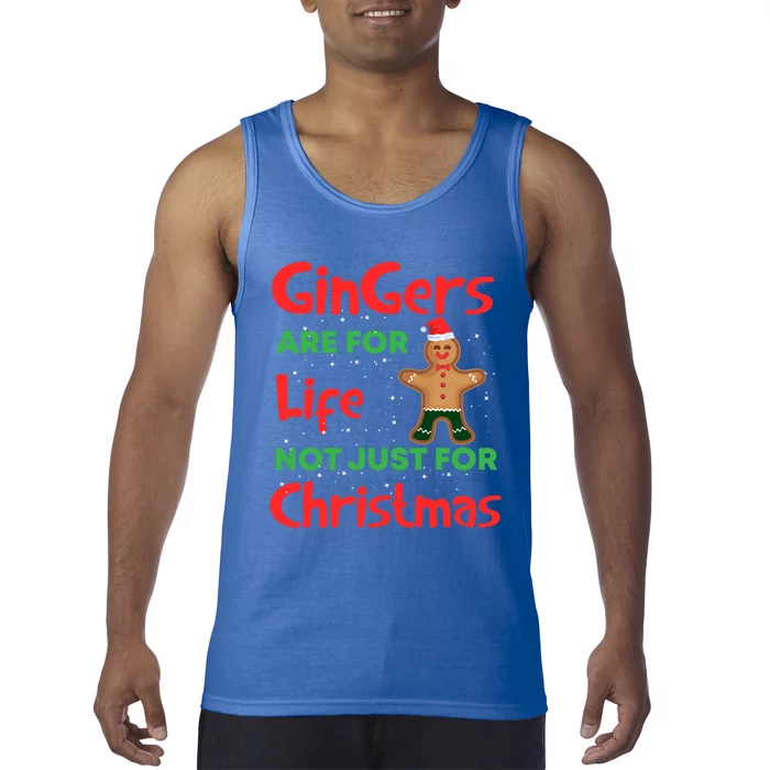 Gingers Are For Life Cute Ginger Bread Christmas Costume Gift Tank Top