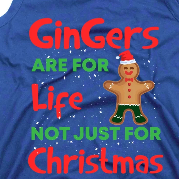 Gingers Are For Life Cute Ginger Bread Christmas Costume Gift Tank Top