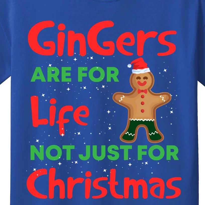 Gingers Are For Life Cute Ginger Bread Christmas Costume Gift Kids T-Shirt