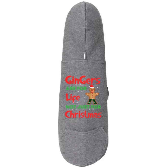 Gingers Are For Life Cute Ginger Bread Christmas Costume Gift Doggie 3-End Fleece Hoodie