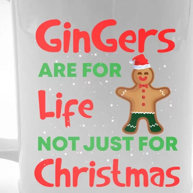 Gingers Are For Life Cute Ginger Bread Christmas Costume Gift Front & Back Beer Stein