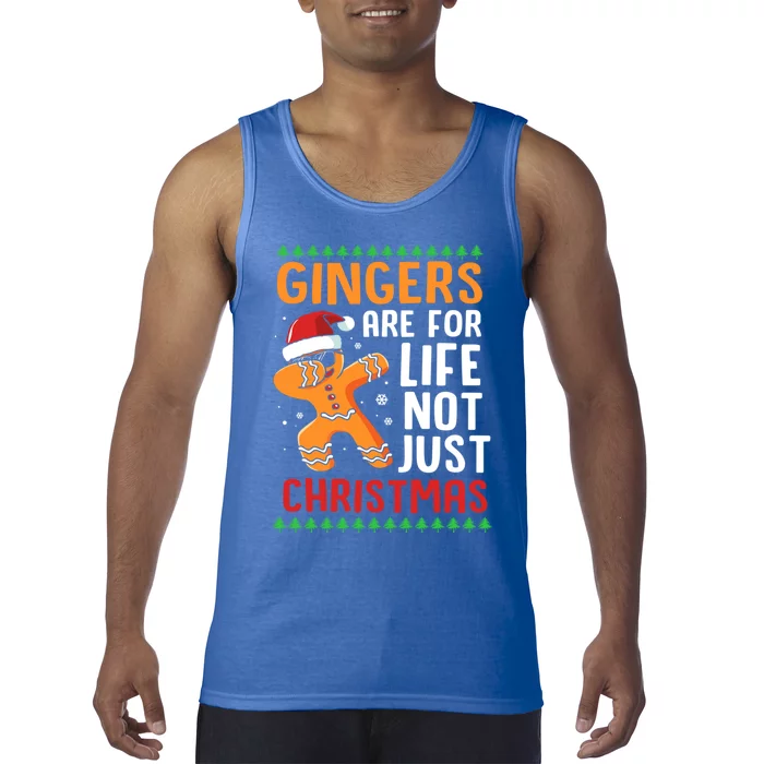 Gingers Are For Life Not Just Christmas Dabbing Gingerbread Gift Tank Top