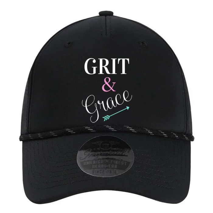 Grit And Grace Chrisitan Athlete Weight Lifting Runners Gift Performance The Dyno Cap