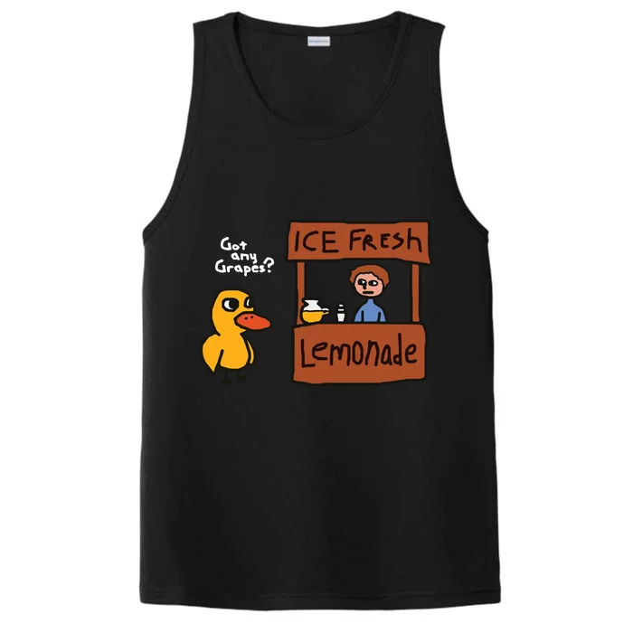 Got Any Grapes Duck Song Lemonade Performance Tank