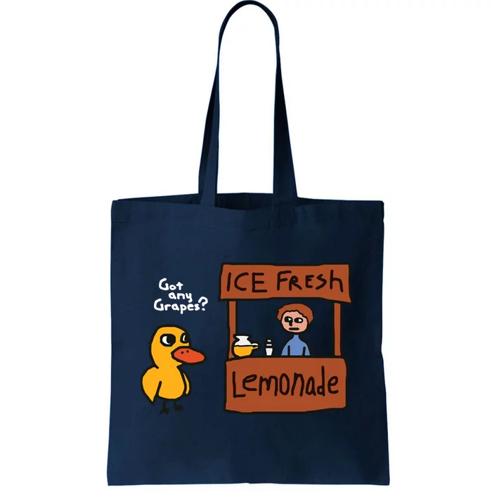 Got Any Grapes Duck Song Lemonade Tote Bag