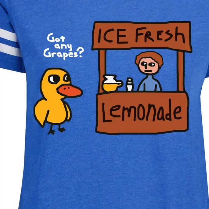 Got Any Grapes Duck Song Lemonade Enza Ladies Jersey Football T-Shirt