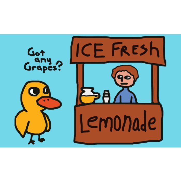 Got Any Grapes Duck Song Lemonade Bumper Sticker