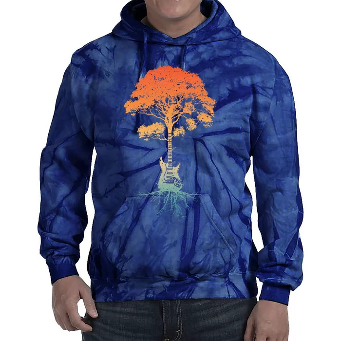 Guitar Art Guitar Player Rockstar Guitarist Tie Dye Hoodie