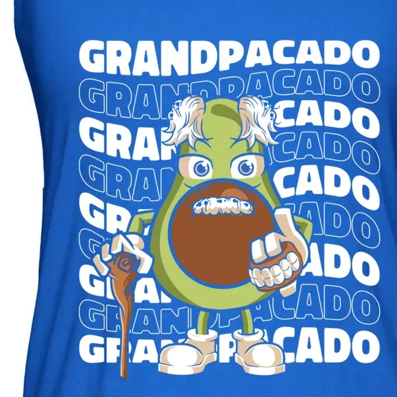 Grandpa Avocado Grandparent Meaningful Gift Granddad Grandfather Gift Ladies Essential Flowy Tank