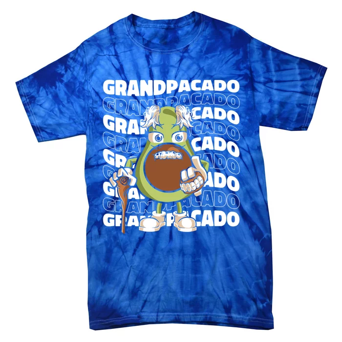 Grandpa Avocado Grandparent Meaningful Gift Granddad Grandfather Gift Tie-Dye T-Shirt