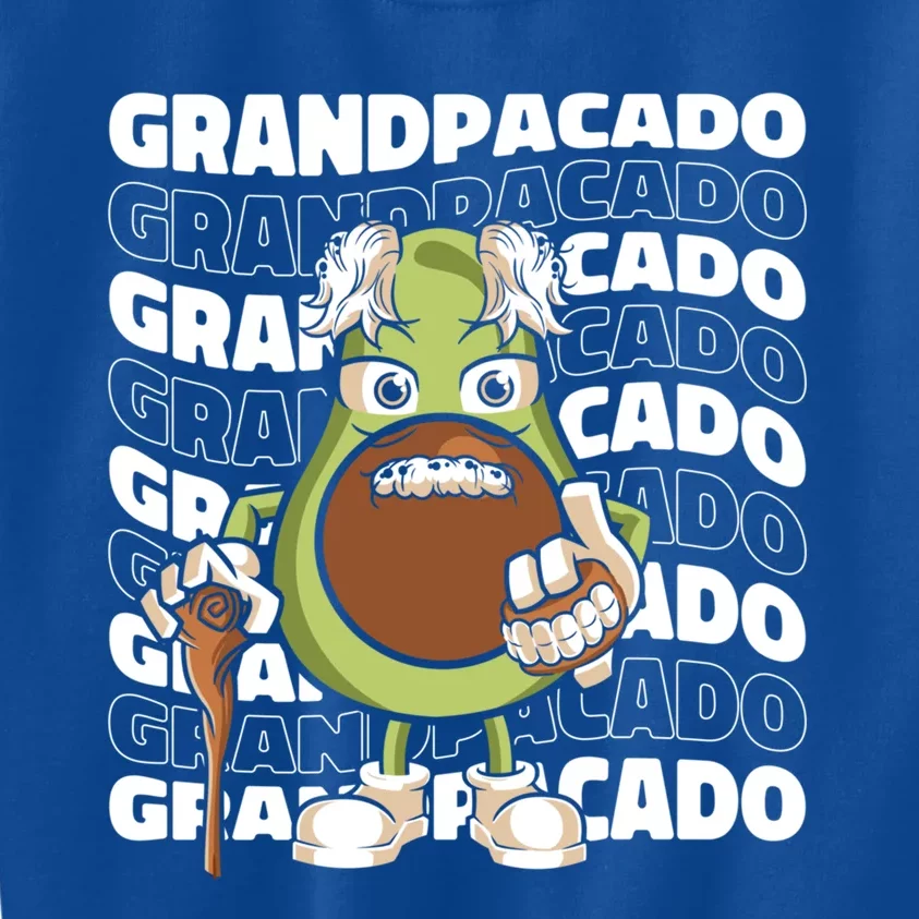 Grandpa Avocado Grandparent Meaningful Gift Granddad Grandfather Gift Kids Sweatshirt