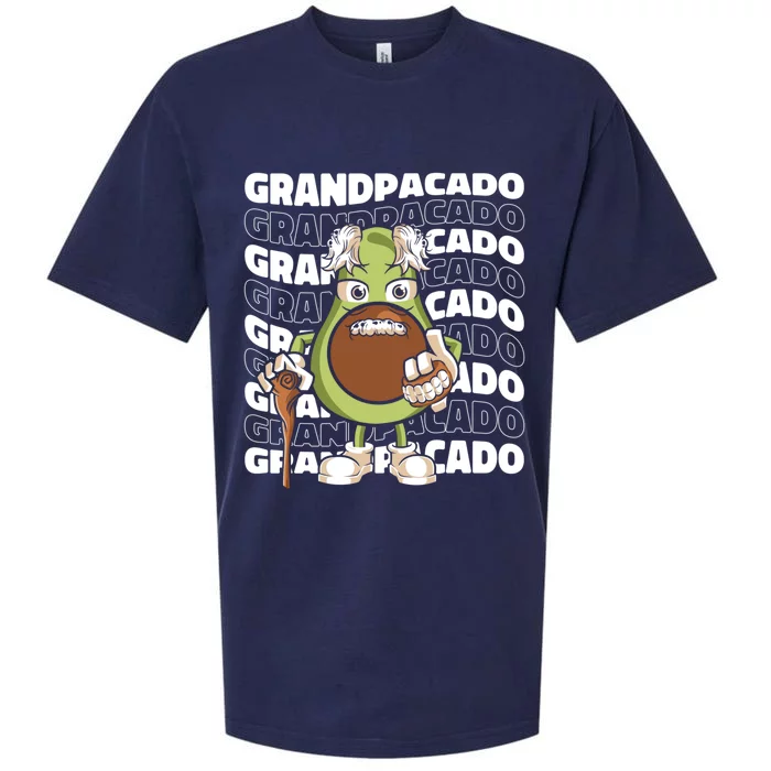 Grandpa Avocado Grandparent Meaningful Gift Granddad Grandfather Gift Sueded Cloud Jersey T-Shirt