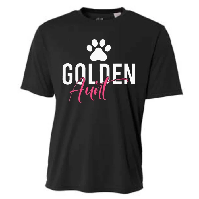 Golden Aunt Golden Retriever Aunt Cooling Performance Crew T-Shirt