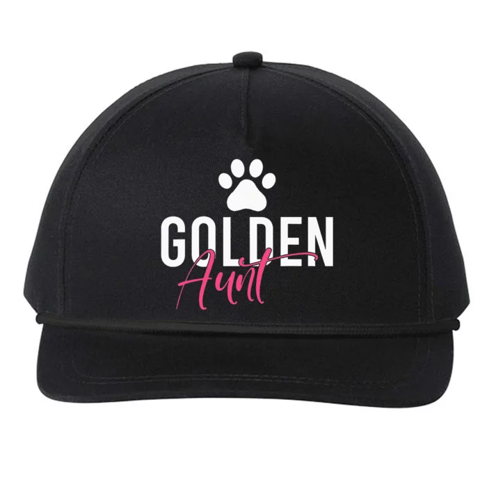 Golden Aunt Golden Retriever Aunt Snapback Five-Panel Rope Hat