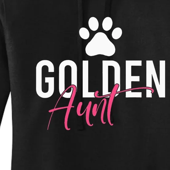 Golden Aunt Golden Retriever Aunt Women's Pullover Hoodie