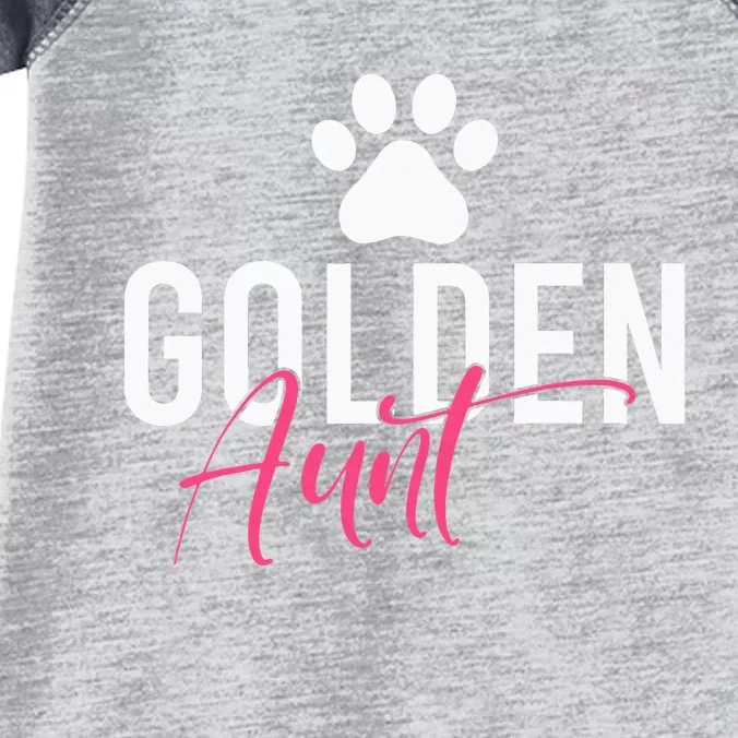 Golden Aunt Golden Retriever Aunt Infant Baby Jersey Bodysuit