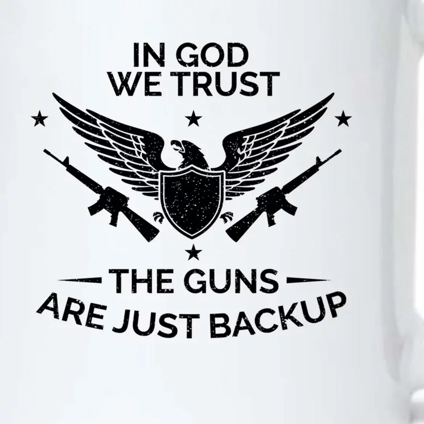 God And Guns Funny Gift Patriotic In God We Trust Pro Gun Gift Black Color Changing Mug