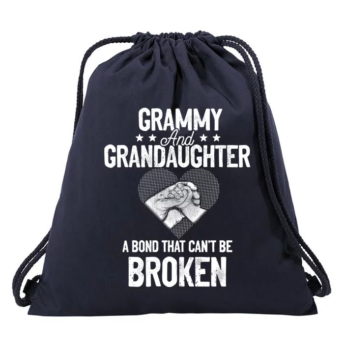 Grammy And Granddaughter A Bond That Can't Be Broken Gift Drawstring Bag