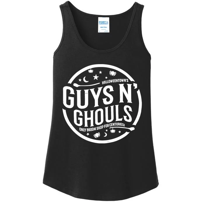 Guys And Ghouls Only Broom Ladies Essential Tank