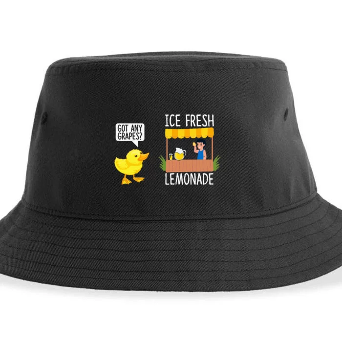 Got Any Grapes Funny Duck Quote Ducks Lovers Duck Sustainable Bucket Hat