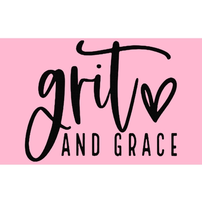 Grit and Grace Positive Quotes Christian Sayings Bumper Sticker