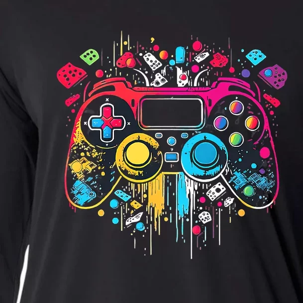 Gamer Aesthetic Graphic Gaming Video Games Boys Teens Cooling Performance Long Sleeve Crew